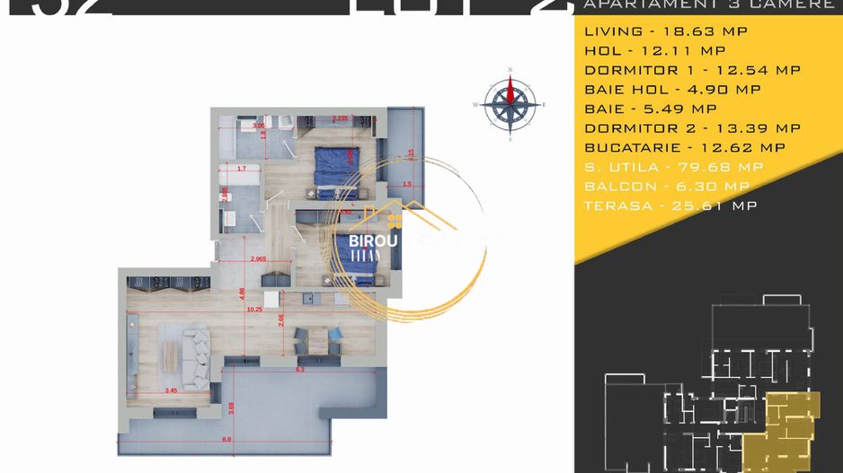 Finisaje premium Vedere libera Terasa parcare bonus metrou Teclu ikea - Schiță 3