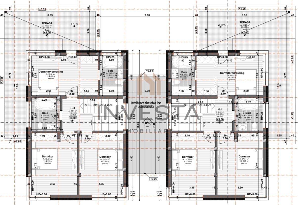 Teren in curs de autorizatie! 807 mp cu front la strada de 33 m! - Schiță 3