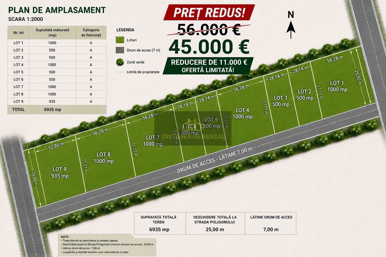 ❇️Teren intravilan 1000 mp  / Bragadiru❇️ - Poză 1
