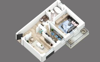 Apartament 2 camere, decomandat, bloc nou, Capat CUG - Lunca Cetatuii - Poză 6