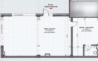 Spatiu comercial de 86 mp utili, zona Borhanci, Gardenia Residence! - Schiță 4