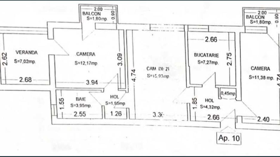 Vand ap 3 camere dressing generos - Poză 1