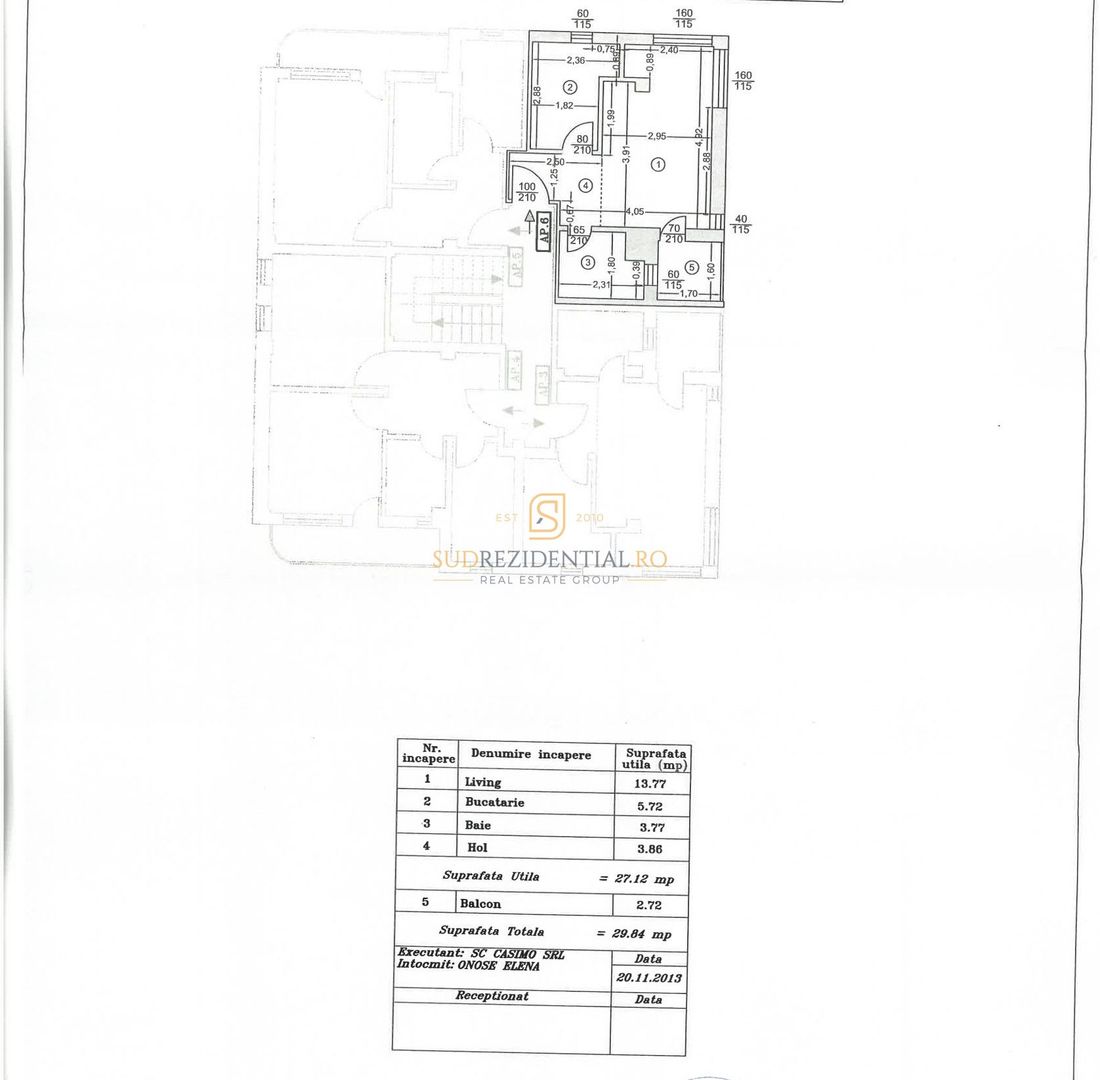 Garsoniera,  etaj 1, Amurgului - Metrou Dimitrie Leonida - Schiță 8