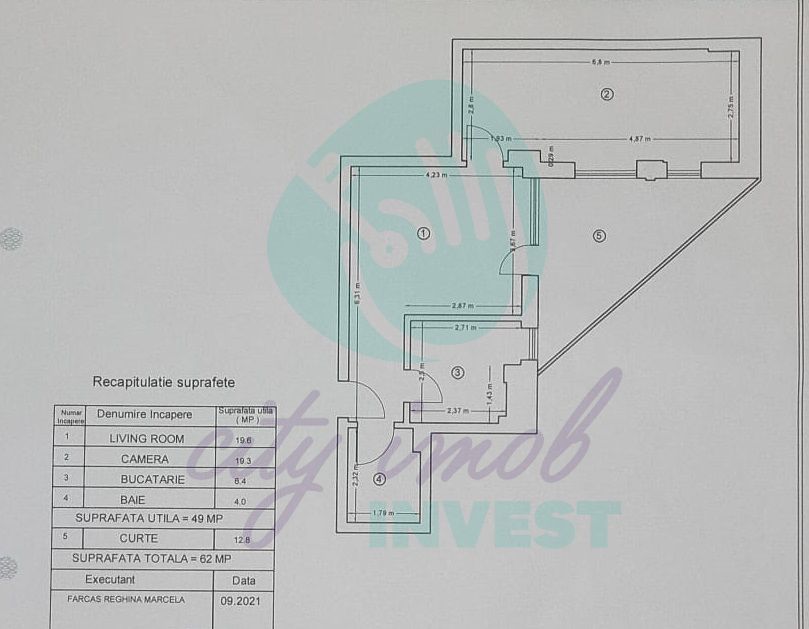 Apartament 2 camere cu terasa de 13 mp - Poză 8