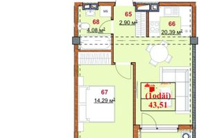 Vânzare, apartament, 1 cameră + living, strada Grenoble, Botanica - Poză 5