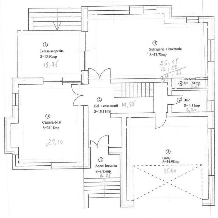 Casa Individuala in Selimbar cu garaj dublu si curte spatioasa - Schiță 13