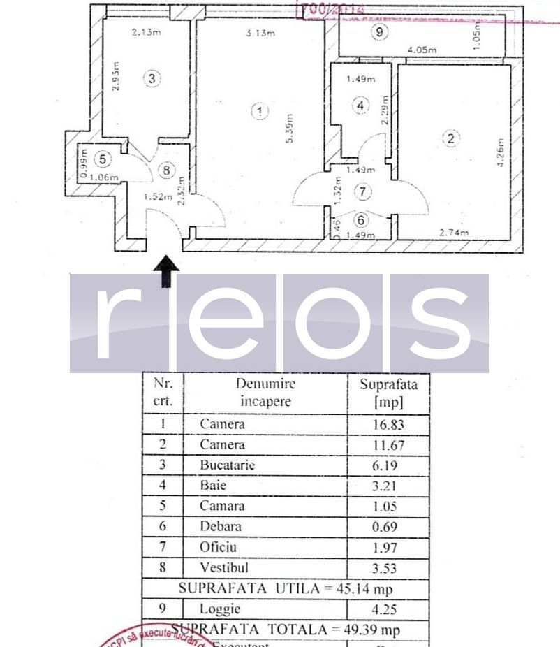 DE VANZARE 2 CAMERE  RENOVAT | FINISAJE PREMIUM | 7 MINUTE METROU - Schiță 11