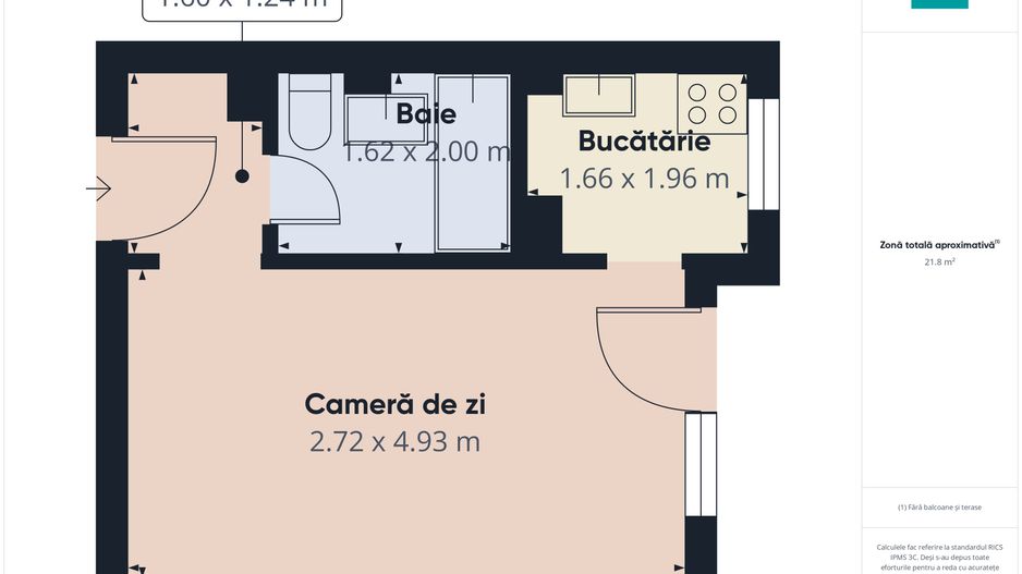 Garsonieră amenajată confort 1 în Micalaca - Poză 5