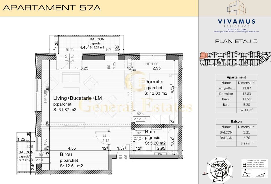 Apartament spre vanzare 3 camere, Coresi, Brasov - Poză 2