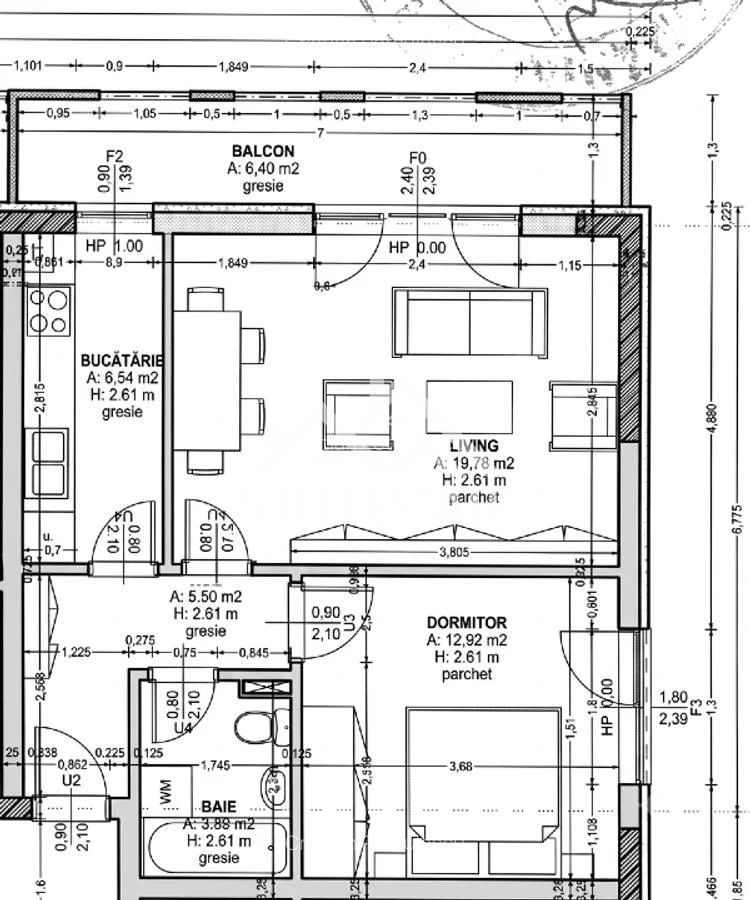 Apartament decomandat 2 camere Zona Facultatii de Medicina Sibiu - Poză 10