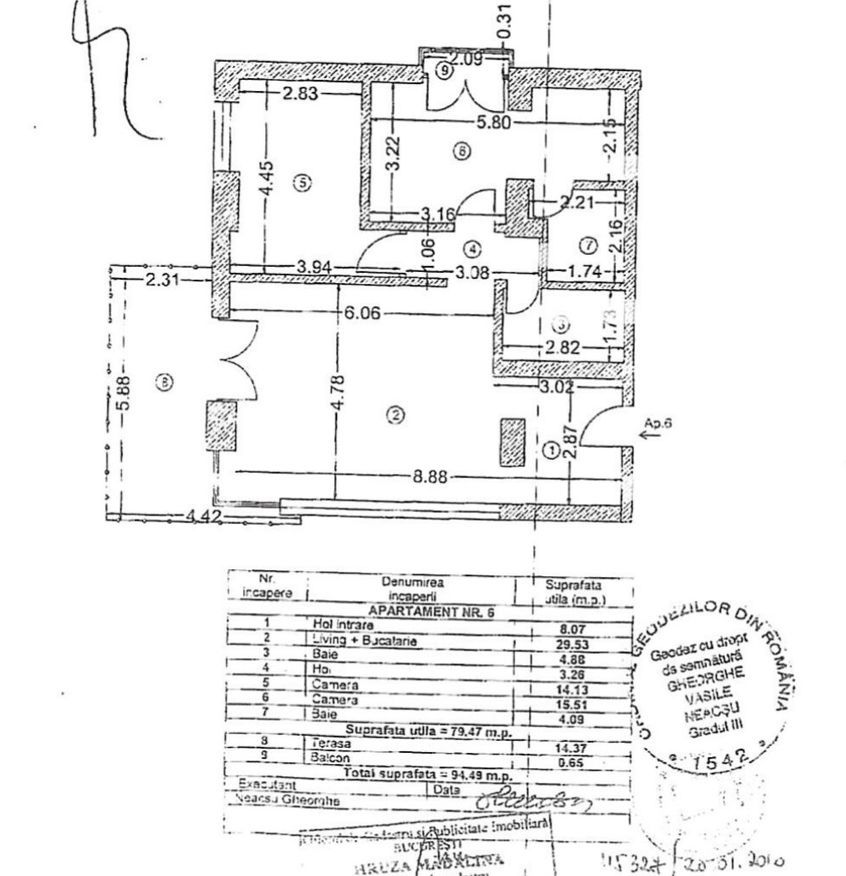 3 CAMERE || DOMENII - CASIN - Schiță 14