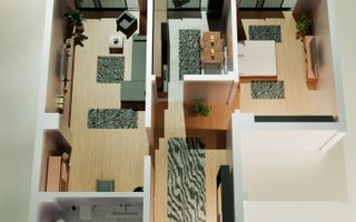 Tomis Nord/ Carrefour-Vanzare apartament cu 2 camere, bloc nou. - Poză 4