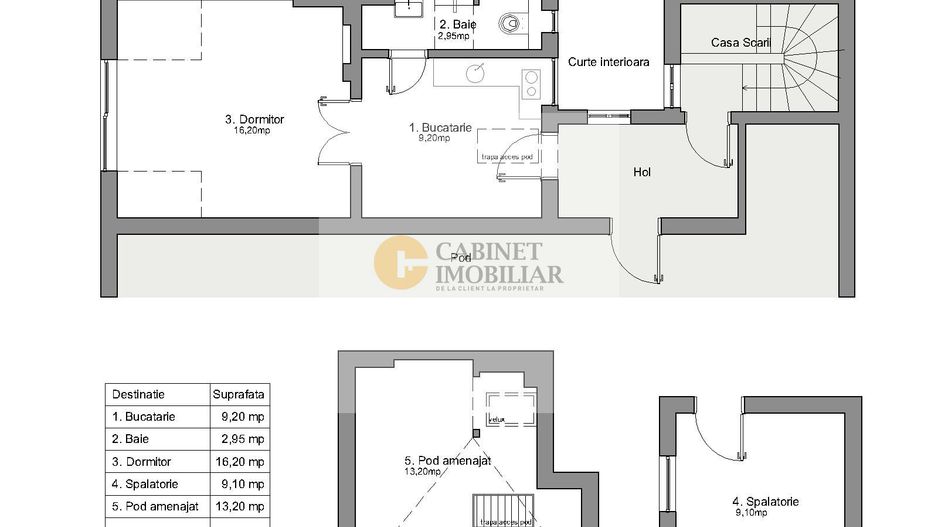 Studio - 2 Camere | 51 MP | Eroilor | AIRBNB - Schiță 5