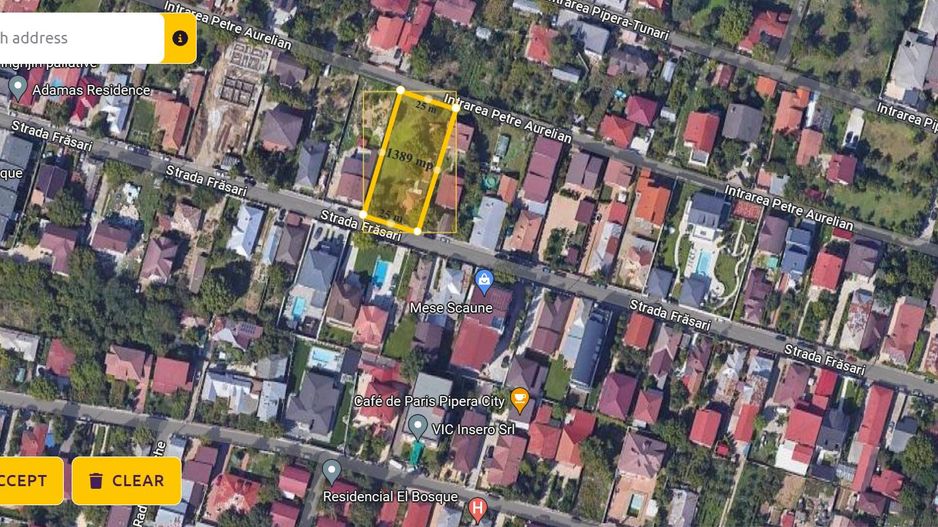 Teren 1389 mp | Pipera | Deschidere Dubla | - Poză 1