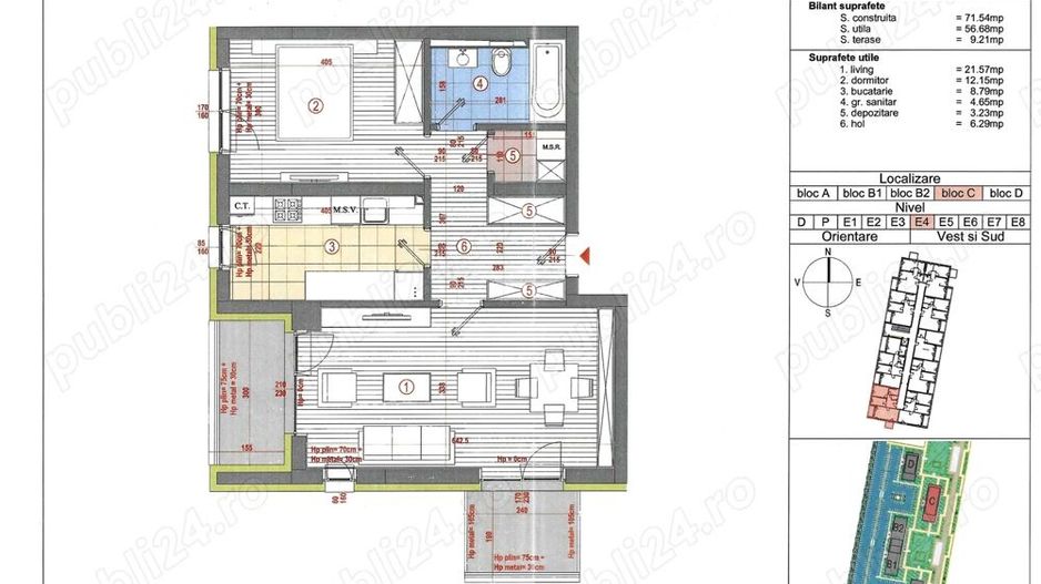 Kasper Coresi Pietonala - Apartament 2 camere - Strada Camil Petrescu - boxa, loc parcare - Poză 19