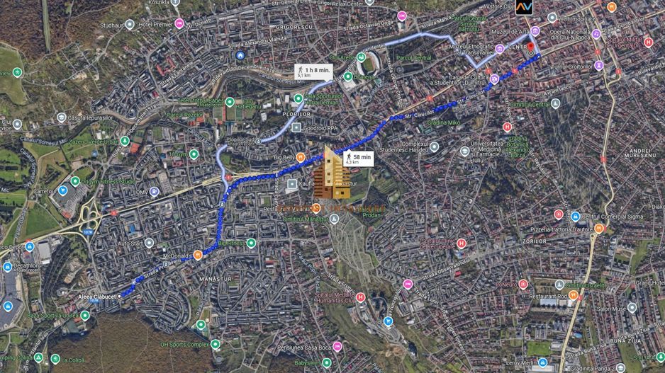 Apartament cu 3 camere de vanzare | Cartierul Manastur | Semidecomandat | - Poză 9