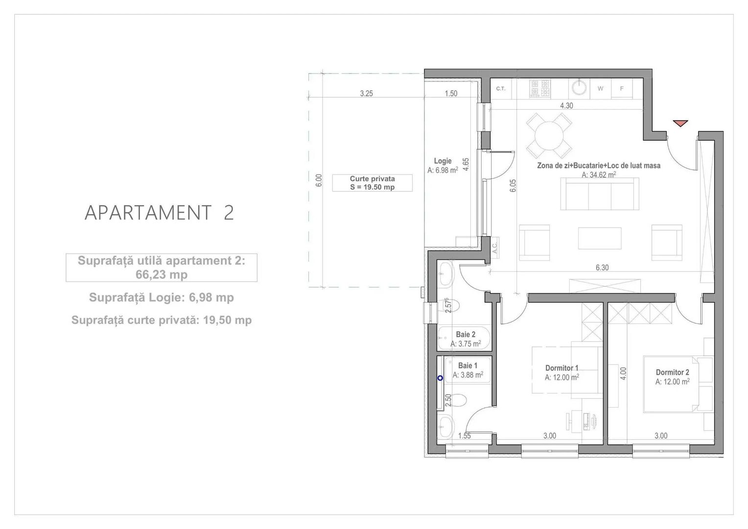 Apartament  3 camere cu gradina, comision 0%, Direct de la dezvoltator - Poză 7