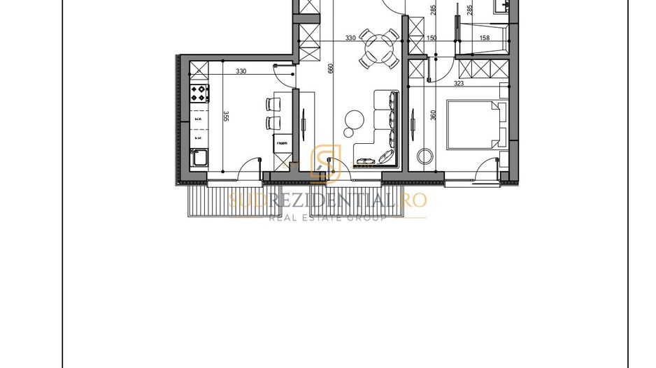 Apartament spatios, bloc nou, Prelungirea Ghencea cu Str. Brasov - Schiță 8