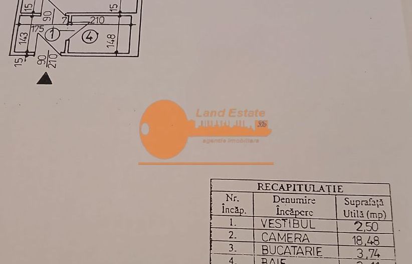 Garsonieră semidecomandată – Metrou Dristor, 1 minut de mers pe jos - Schiță 6