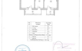 De inchiriat 2 camere, The Grand Kristal, mobilat si utilat | Sector 4 - Schiță 5