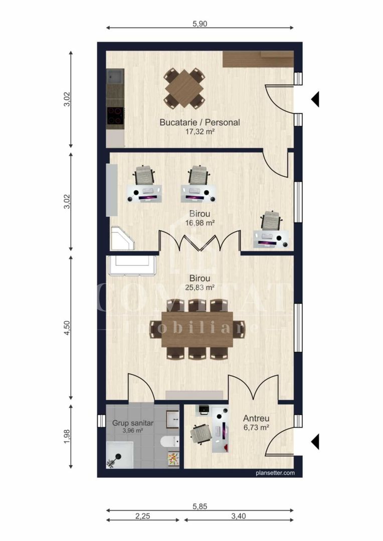 Spatiu de birouri | 78mp | Ultracentral - Poză 8