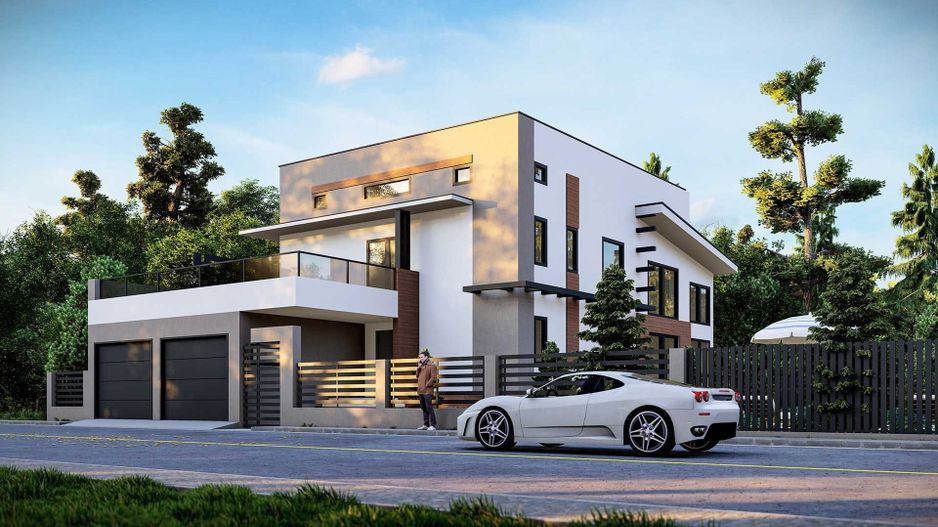 Vila extravaganta - individuala | 5 camere | 900mp teren | Balotesti - Poză 8