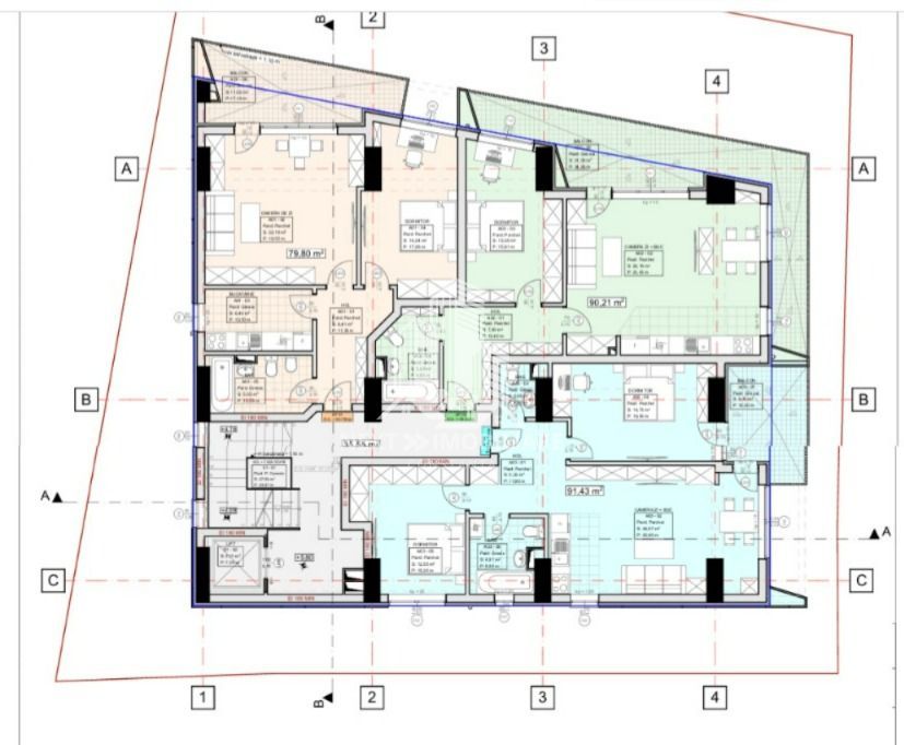Apartament 2 si 3 camere la alb cu loc de parcare inclus - Poză 4