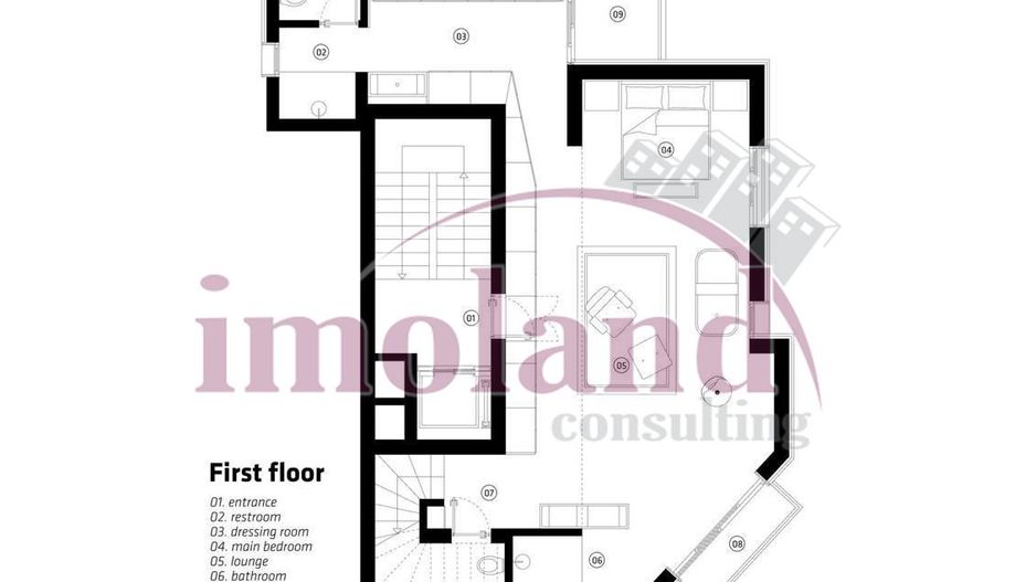 Unique Penthouse with 2 terraces and parking - Central Bucharest - Schiță 28