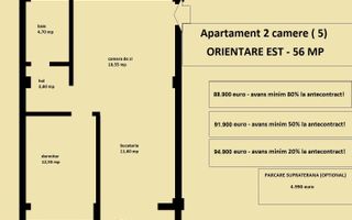 Apartament 2 camere nou de vanzare in Iasi Valea Lupului,  bloc 2025 - Poză 2