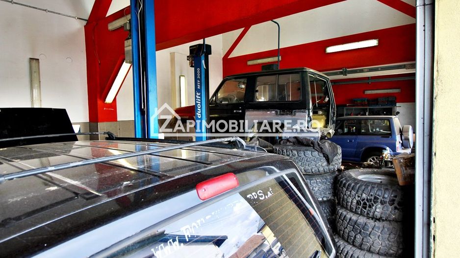 Boxă pentru service auto cu elevator - Poză 2