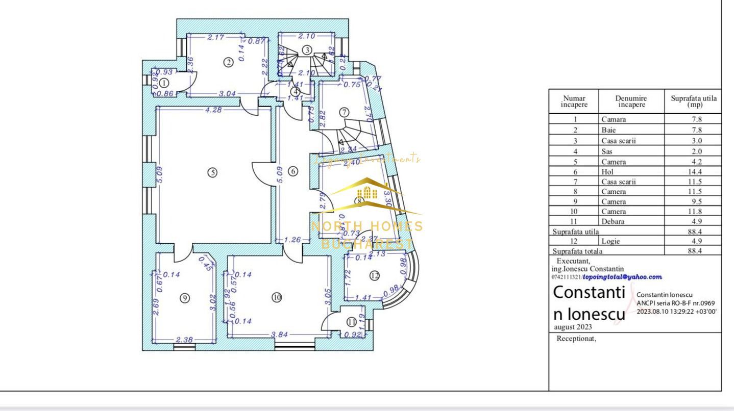 Vila de vanzare  cu acces dublu -zona ARCUL DE TRIMUF-PARCARE - Poză 13