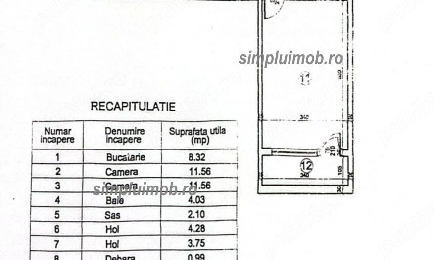 Proaspat renovat decomandat spatios 3 camere Berceni Grand Arena - Schiță 10