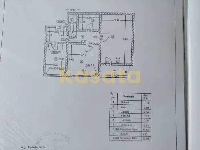 Apartament 2 Camere 🏡 | Decomandat | Metrou Gorjului - Schiță 21