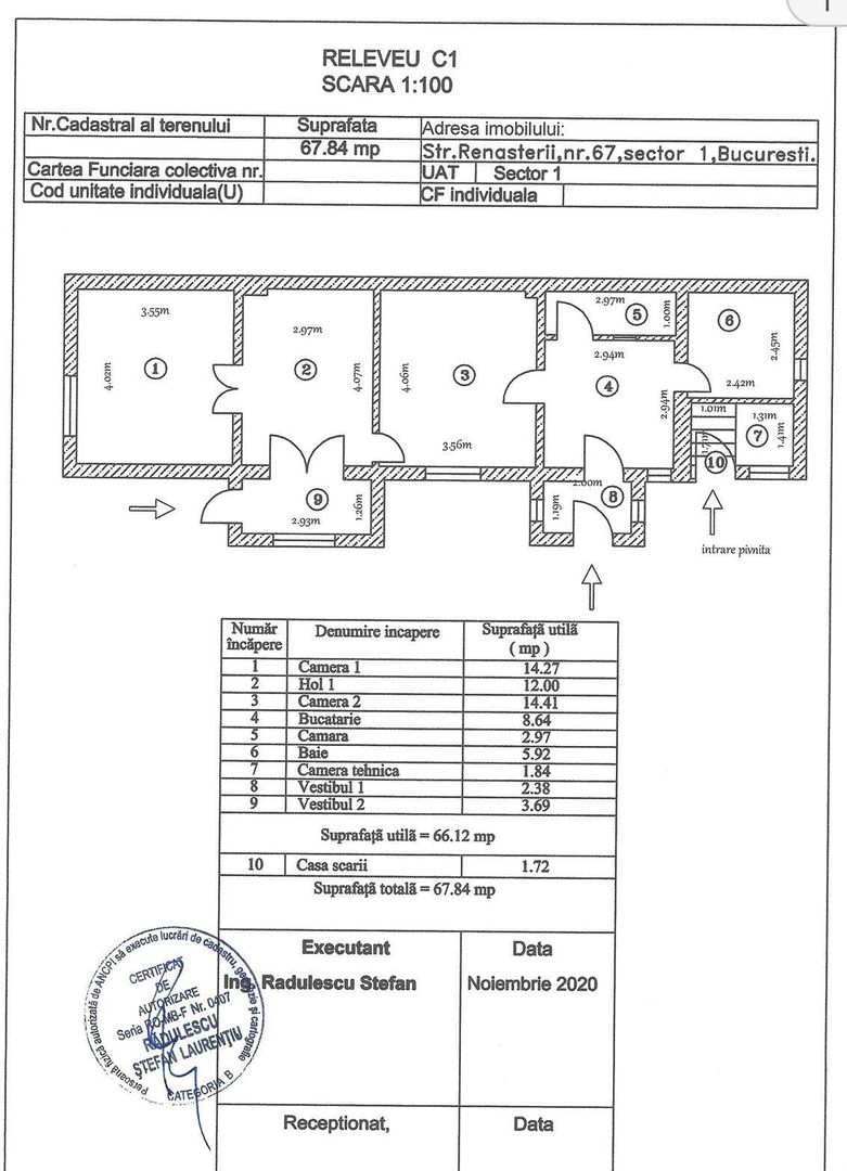 Teren 480 cu casa de 3 camere demolabila ( sau renovabila) sector 1 - Poză 8