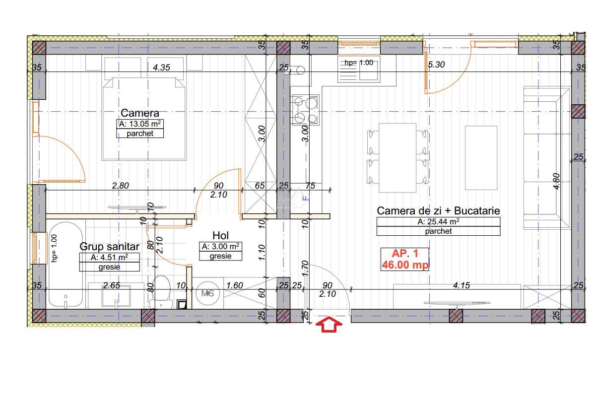 Comision 0! Mobilat si utilat complet. Bloc tip vila cu piscina. - Schiță 14