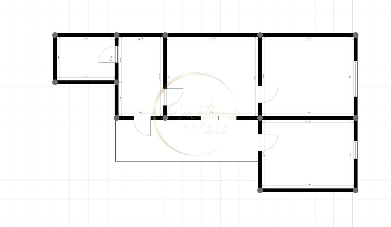 OFERTA UNICA | Apartament 3 camere plus boxă - Piata Unirii | CLADIRE ISTORICA - Schiță 2