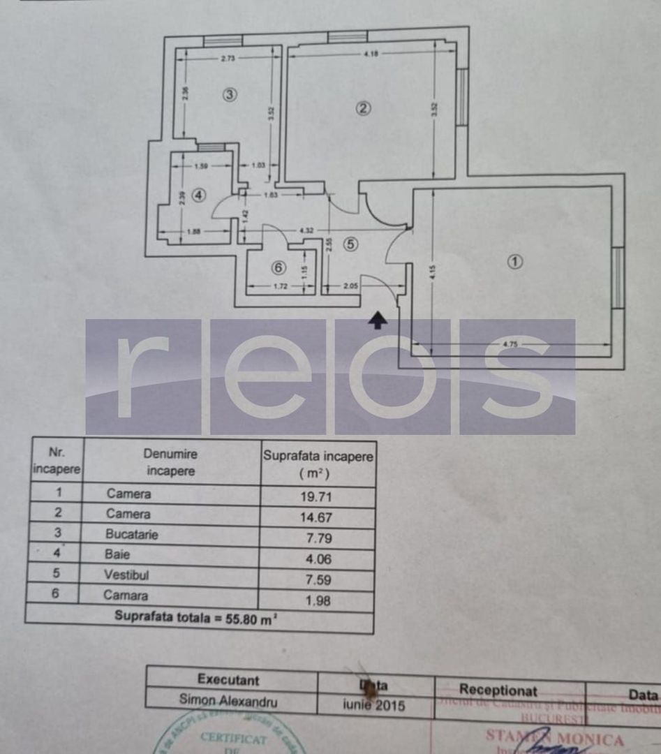 VANZARE 2 CAMERE  DECOMANDAT -Dorobanti- Iancu de Hunedoara - Poză 15