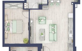 Ceva Nou in Sibiu. Proiect deosebit. 2 camere  LA CHEIE. - Schiță 6