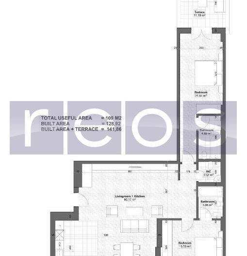 VANZARE | APARTAMENT 3 CAMERE | 109 MP | HERASTRAU | CURTE | MOBILAT-UTILAT - Poză 11