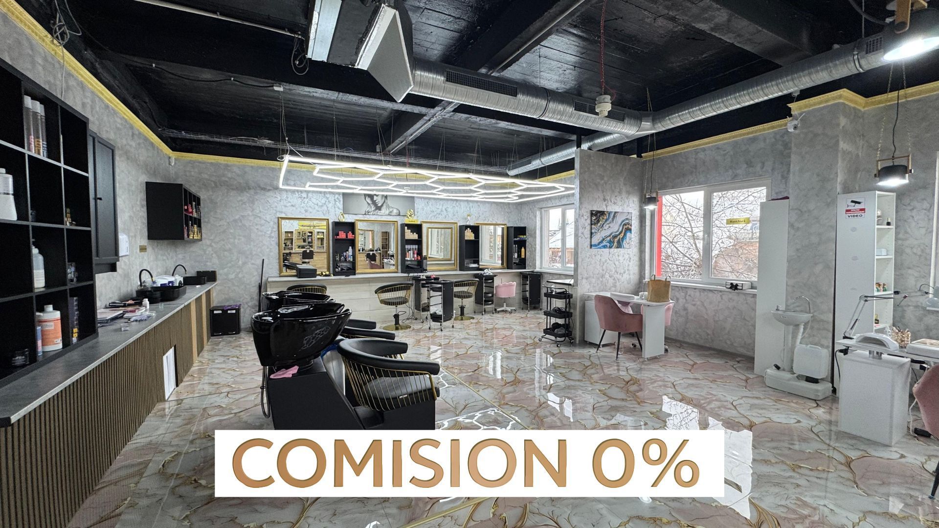 DE VÂNZARE BUSINESS – Salon de Frumusețe Complet Funcțional | 220 mp - Poză 1