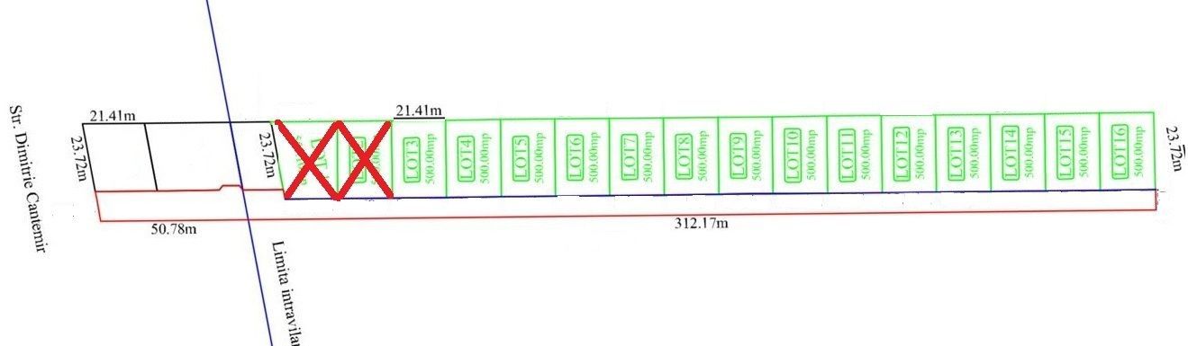 INVESTITIE - Terenuri loturi 500 mp, zona FILATURII - Str. D. CANTEMIR; - Poză 1