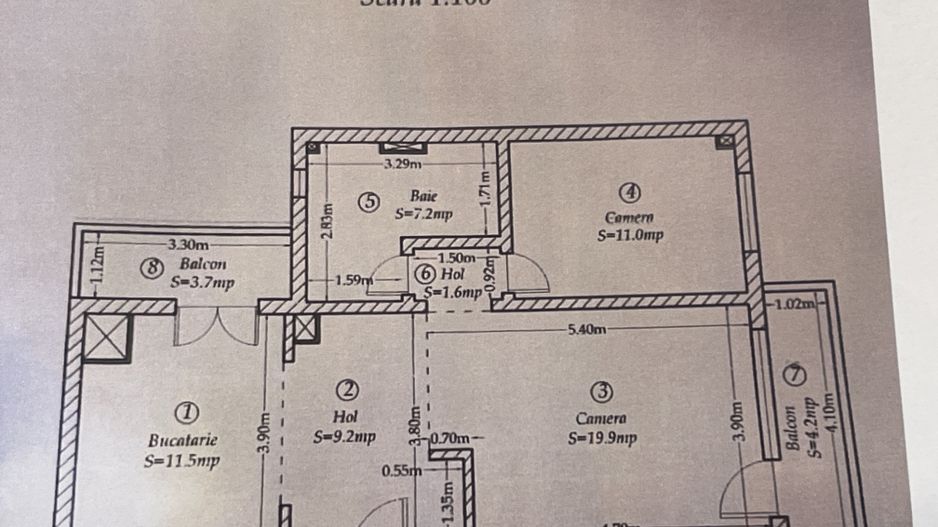 Apartament doua camere,etaj 1,doua locuri de parcare - Poză 17