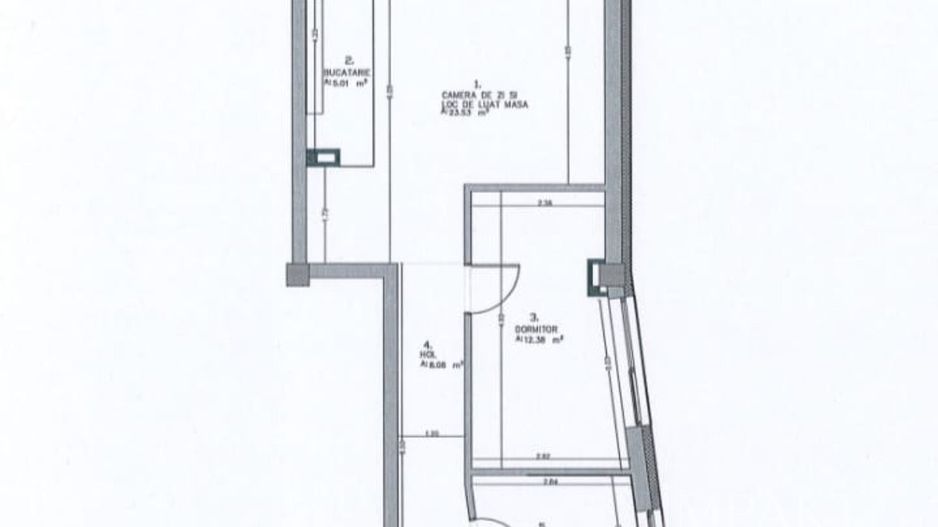 Apartament cu 2 camere semifinisat zona Piata Cipariu - Poză 1