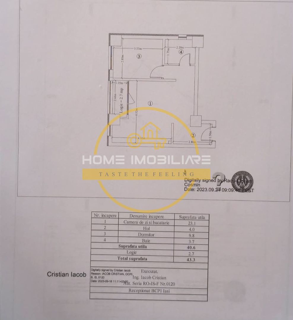 Etaj intermediar/Apartament 2Camere Mobilat&Utilat+Parcare -Cartier Visoianu! - Poză 4