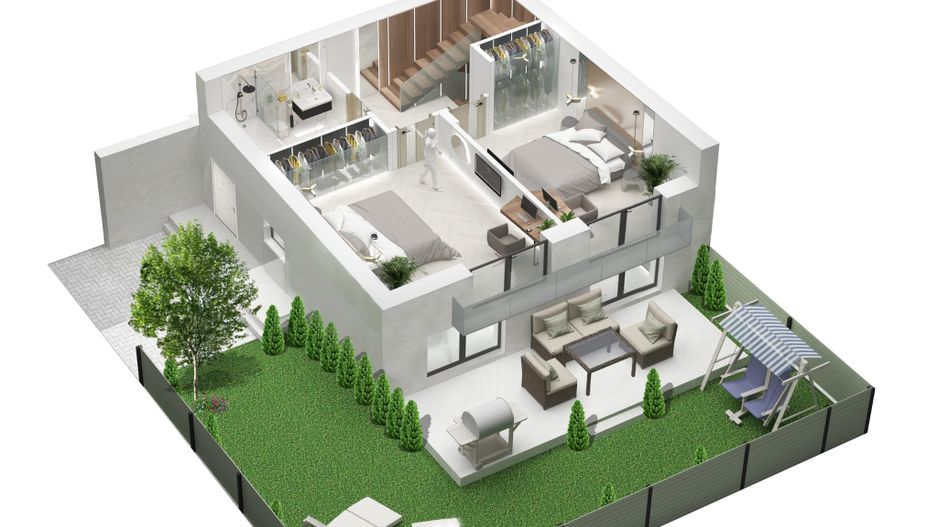 Casă / Townhouse complex nou, de vanzare  în zona Odai - Poză 9