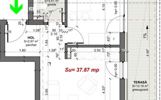 Comision 0. Apartament cu terasa de 13 mp in Apahida! - Schiță 10