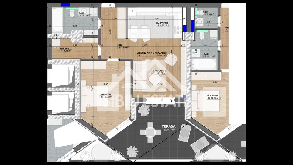 Apartament cu 2  camere-Design avangardist și confort contemporan - Poză 7