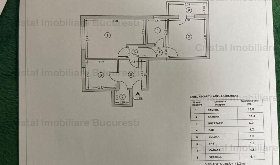 Vanzare Apartament 2 camere de vanzare Gorjului - Poză 8