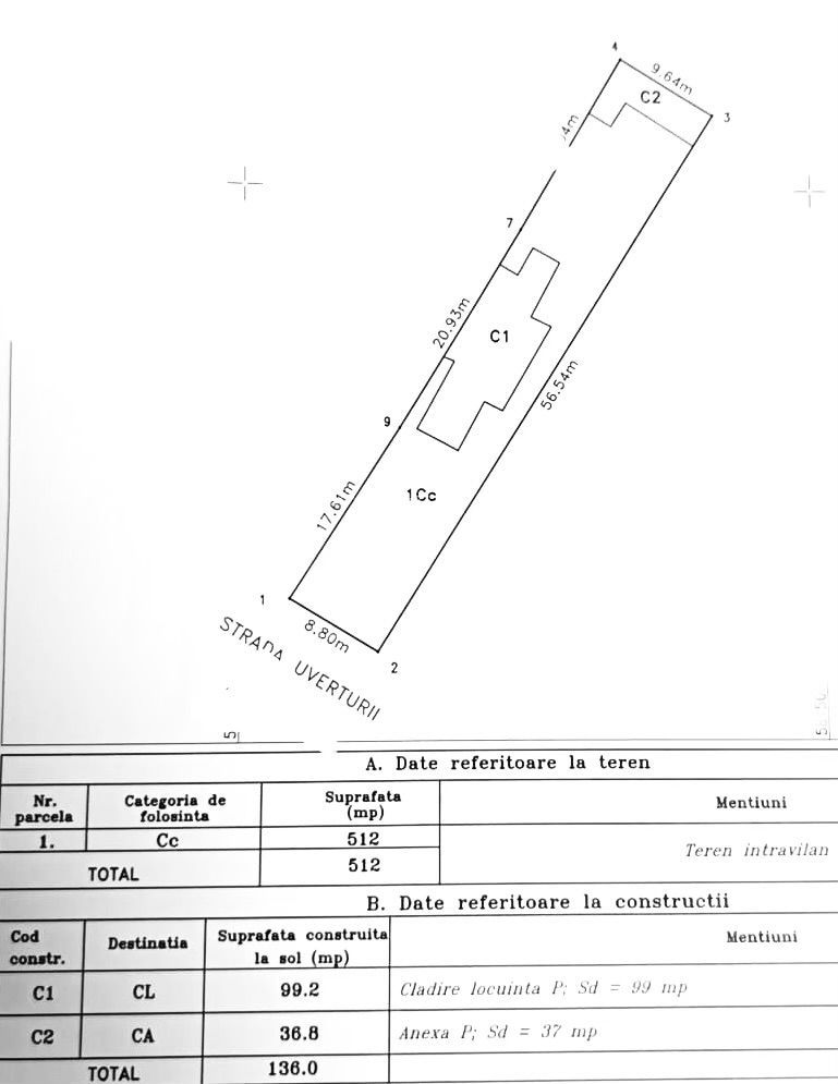 Casa si teren intravilan 512 mp | Bd. Uverturii – zona Cernisoara - Poză 15