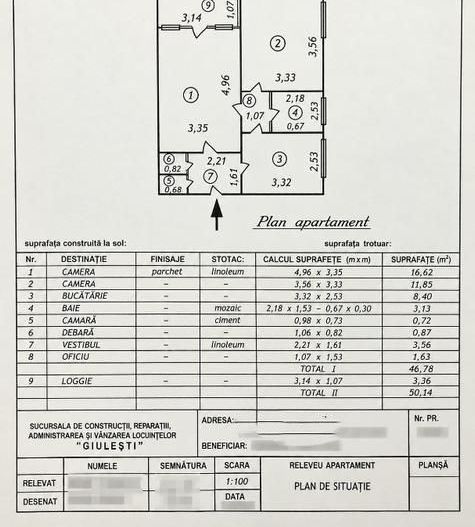 Vanzare Apartament 2 camere, 46 mp utili + lbalcon bloc 1970, Drumul Taberei - Poză 16
